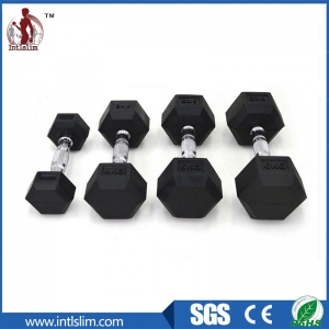 Black Hex Rubber Dumbbells Manufacturer Supplier Wholesale Exporter Importer Buyer Trader Retailer in Rizhao  China