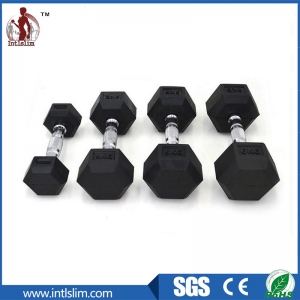 Manufacturers Exporters and Wholesale Suppliers of Black Hex Rubber Dumbbells Rizhao 