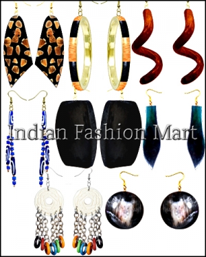 Bone Horn Earrings Manufacturer Supplier Wholesale Exporter Importer Buyer Trader Retailer in Moradabad Uttar Pradesh India