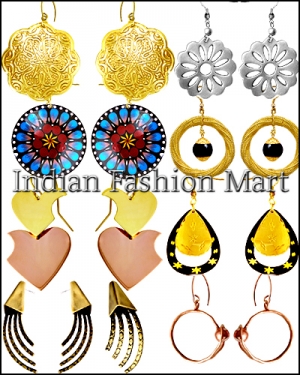 Brass Earrings Manufacturer Supplier Wholesale Exporter Importer Buyer Trader Retailer in Moradabad Uttar Pradesh India
