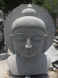 Manufacturers Exporters and Wholesale Suppliers of Buddha Head Round Back Ground Statue Chennai Tamil Nadu