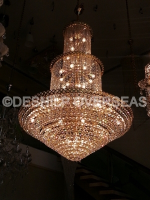 Manufacturers Exporters and Wholesale Suppliers of Crystal Chandeliers Firozabad Uttar Pradesh Crystal Chandeliers