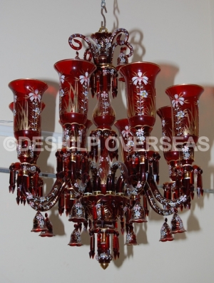 Glass Chandeliers Manufacturer Supplier Wholesale Exporter Importer Buyer Trader Retailer in Firozabad Uttar Pradesh India