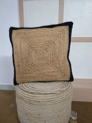 SONIA COLLECTIONS Jute Cushion Cover, 16Ã—16 Inch, CUSN2 Manufacturer Supplier Wholesale Exporter Importer Buyer Trader Retailer in Bhopal Madhya Pradesh India