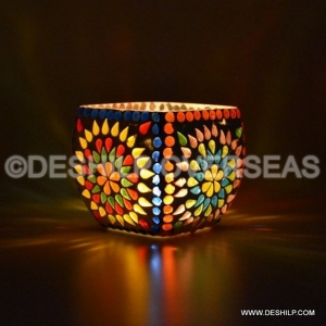 Manufacturers Exporters and Wholesale Suppliers of Mosaic Candle Votive Firozabad Uttar Pradesh
