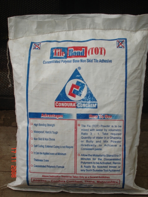 Manufacturers Exporters and Wholesale Suppliers of TILE BOND TOT mumbai Maharashtra