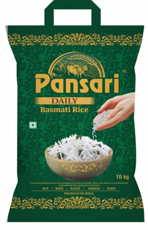 Manufacturers Exporters and Wholesale Suppliers of PANSARI DAILY BASMATI RICE 10KG (PACK OF 4) New Delhi Delhi