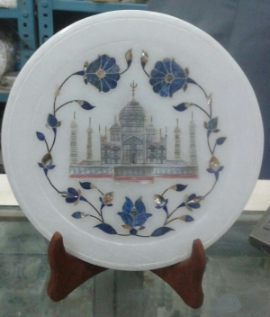 Manufacturers Exporters and Wholesale Suppliers of Decorative Marble Inlay Plate Agra Uttar Pradesh