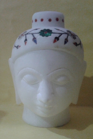 Marble Buddha head statue Manufacturer Supplier Wholesale Exporter Importer Buyer Trader Retailer in Agra Uttar Pradesh India