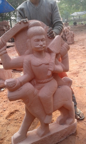 Bhairov Handmade Red Marble statue Manufacturer Supplier Wholesale Exporter Importer Buyer Trader Retailer in Agra Uttar Pradesh India