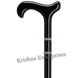 Black Handle Walking Stick
