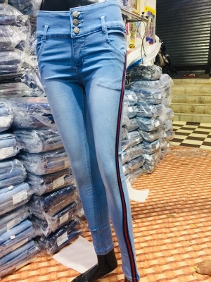 Manufacturers Exporters and Wholesale Suppliers of Dobby Side Ripped Jeans New Delhi Delhi