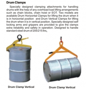 Manufacturers Exporters and Wholesale Suppliers of Drum Clamp Greater Noida Uttar Pradesh