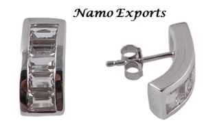 Sterling Silver Earring Stud Manufacturer Supplier Wholesale Exporter Importer Buyer Trader Retailer in Jaipur Rajasthan India