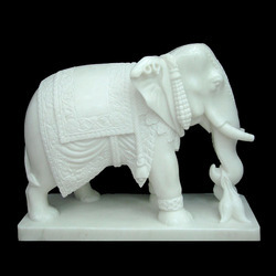 Elephant Marble Statue