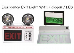 Emergency Exit Light With Halogen/LED Manufacturer Supplier Wholesale Exporter Importer Buyer Trader Retailer in Gurgaon Haryana India