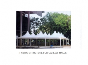 Manufacturers Exporters and Wholesale Suppliers of Fabric Structure for Cafe Bangalore Karnataka