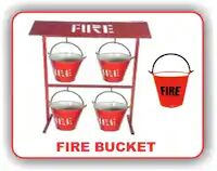 Fire Bucket Stand with Four Buckets Rate 1950/- Manufacturer Supplier Wholesale Exporter Importer Buyer Trader Retailer in Agra Uttar Pradesh India