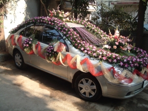 Flower Decoration For Wedding Car