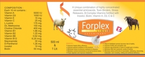 Manufacturers Exporters and Wholesale Suppliers of FORPLEX LIQUID (Multivitamin Liquid for Cattle & Sheep) AMBALA CITY Haryana