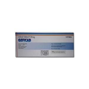 Geficad 250 mg Gefitinib Tablets Manufacturer Supplier Wholesale Exporter Importer Buyer Trader Retailer in New Delhi Delhi India