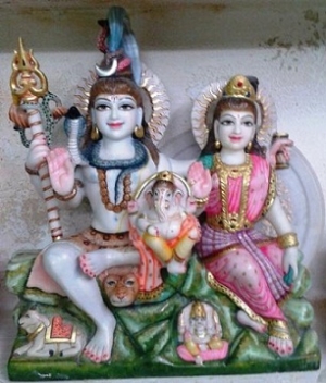 God Shiv Parvati Marbla Statue