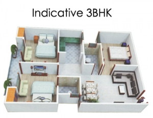 Service Provider of INDICATIVE 3BHK Noida Uttar Pradesh