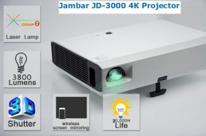 Jambar JD-3000 4K Laser LED PROJECTOR Full HD Manufacturer Supplier Wholesale Exporter Importer Buyer Trader Retailer in NEW DELHI Delhi India