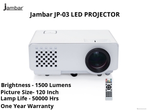 Jambar JP-03 LED PROJECTOR 1500 Lumens Manufacturer Supplier Wholesale Exporter Importer Buyer Trader Retailer in NEW DELHI Delhi India