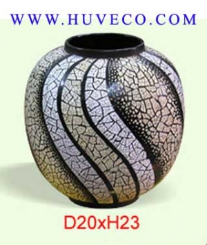 Round Lacquer Flower Vase with Eggshell Manufacturer Supplier Wholesale Exporter Importer Buyer Trader Retailer in Hanoi  Hanoi Vietnam