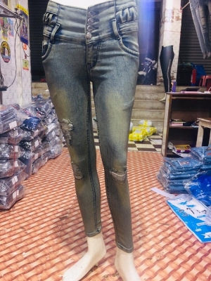 Ladies Dobby Jeans Manufacturer Supplier Wholesale Exporter Importer Buyer Trader Retailer in New Delhi Delhi India