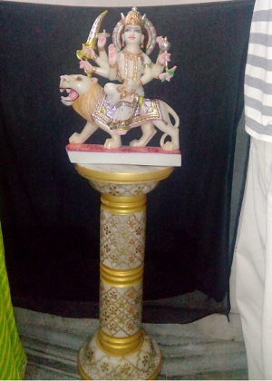Lord Durga Marble Moorti