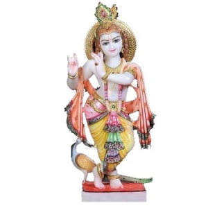 Lord Krishna Marble Sculpture Manufacturer Supplier Wholesale Exporter Importer Buyer Trader Retailer in Jaipur Rajasthan India