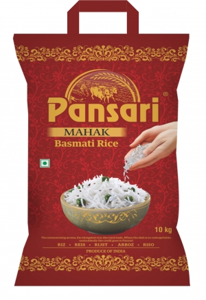 Manufacturers Exporters and Wholesale Suppliers of PANSARI MAHAK BASMATI RICE 10KG (PACK OF 4) New Delhi Delhi