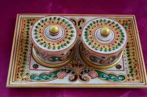 Manufacturers Exporters and Wholesale Suppliers of Marble Dry Food Tray Jaipur Rajasthan