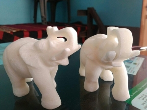 Marble Elephant Statue