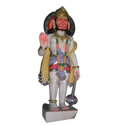 Manufacturers Exporters and Wholesale Suppliers of Marble Hanuman Big Statue Jaipur  Rajasthan