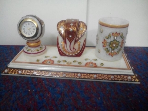 Manufacturers Exporters and Wholesale Suppliers of Marble Office Set Jaipur Rajasthan