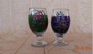 MEDIUM GOBLET GLASS SCENTED VOTIVE Manufacturer Supplier Wholesale Exporter Importer Buyer Trader Retailer in Bangalore Karnataka India