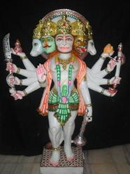 Manufacturers Exporters and Wholesale Suppliers of Panchmukhi Hanuman Marble Statue Jaipur  Rajasthan