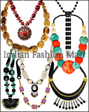 Manufacturers Exporters and Wholesale Suppliers of Resin Necklaces Moradabad Uttar Pradesh