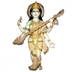 Saraswati Marble Statue