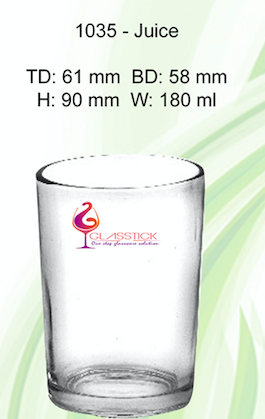 JUICE GLASS - 1035 Manufacturer Supplier Wholesale Exporter Importer Buyer Trader Retailer in   India