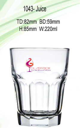 JUICE GLASS - 1043 Manufacturer Supplier Wholesale Exporter Importer Buyer Trader Retailer in   India