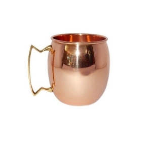 Manufacturers Exporters and Wholesale Suppliers of COPPER BARREL MUG 16 OUNCE SMOOTH WITH BRASS REGULAR HANDLE Moradabad Uttar Pradesh