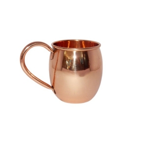 COPPER BARREL MUG 16 OUNCE SMOOTH WITH COPPER QUESTION MARK HANDLE Services in Moradabad Uttar Pradesh India