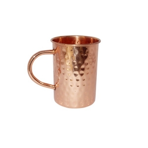 Manufacturers Exporters and Wholesale Suppliers of COPPER STRAIGHT MUG 16 OUNCE HAMMERED WITH COPPER C-SHAPE HANDLE Moradabad Uttar Pradesh