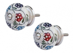 Hand Painted Cabinet Knob Manufacturer Supplier Wholesale Exporter Importer Buyer Trader Retailer in Moradabad Uttar Pradesh India