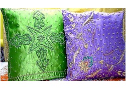 Manufacturers Exporters and Wholesale Suppliers of Tinsel Cushion Cover Bareilly Uttar Pradesh