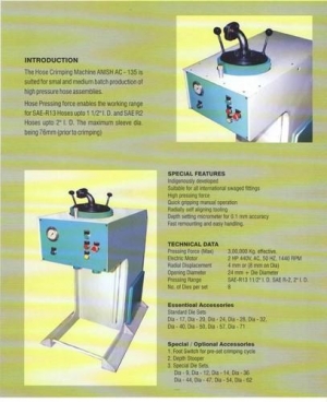 Vertical Hose Crimping Machine 1/4